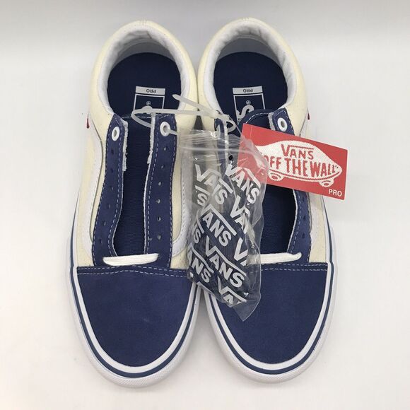 NEW Vans Old Skool Pro Sty Navy/Classic White Men's 7M Skateboarding Casual Shoe - Picture 7 of 12
